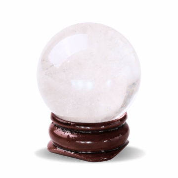 Sfera din Cuart Transparent Natural, 1 buc, 30-35 mm - Piatra Semipretioasa pentru Cadouri, Meditatie si Claritate