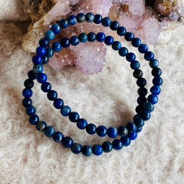 Bratara copii 4 mm lapis lazuli