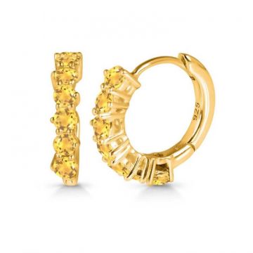 Cercei citrin HOOP
