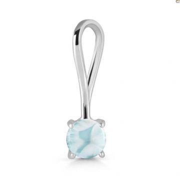 Pandantiv larimar argint 5 mm