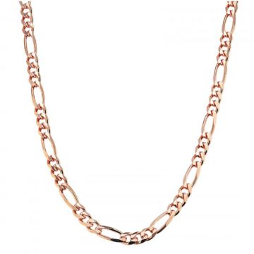 Lant Barbati Figaro din Argint 925 placat cu Aur Roz 18K, greutate 10 g