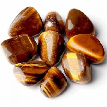 Piatra din Ochi de Tigru Rulat 2-3 cm Ideale pentru Reiki si Vindecare Energetica