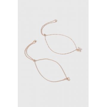Aldo brățară placată cu aur ALODABELIA 2-pack 13825903
