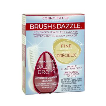 Solutie pentru curatat bijuterii din aur platina diamante si pietre pretioase dazzle drops advanced jewelry cleaner connoisseurs