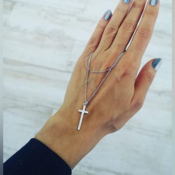 Lant Argint cu Cruce, dama