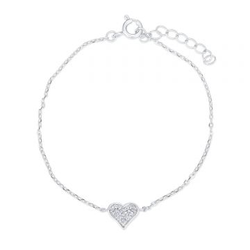 Bratara din argint Mystic Heart Crystal