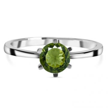 Inel moldavit din argint Round 6 mm