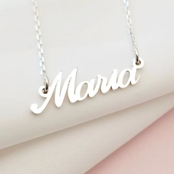 Lantisor Nume - Font Italic - Argint 925