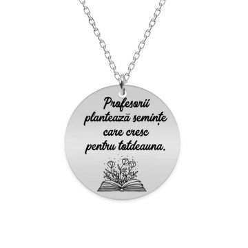 Growing - Colier personalizat pentru profesori  din argint 925