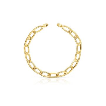 Tous brățară din argint placată cu aur Hold Oval 1004227700