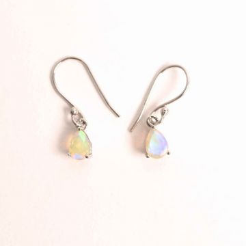Cercei Opal Etiopian oval din argint 925 ,   Stralucire si energie creativa