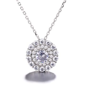Lantisor argint 925, JW1238, model elegant, placat cu rodiu
