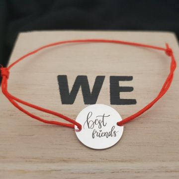Bratara Best friends - Argint 925, snur rosu