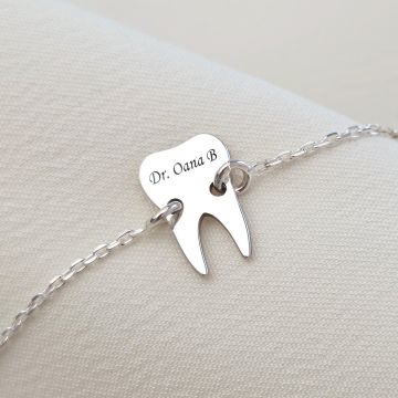 Bratara dinte cu lantisor - Argint 925