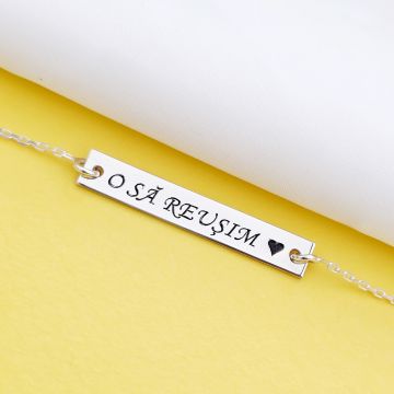 Bratara Placuta cu Nume - Argint 925