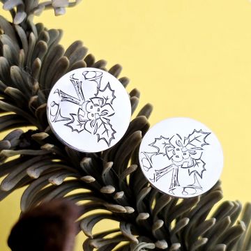 Cercei Craciun - Clinchet de clopotei - Argint 925, surub