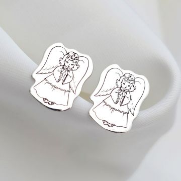 Cercei Craciun - Inger de Craciun - Argint 925, surub