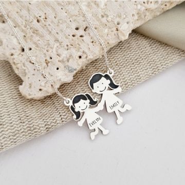 Lantisor Familie - 2 Membri - Argint 925