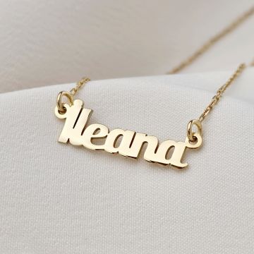 Lantisor Nume - Argint 925 placat cu Aur Galben 18K