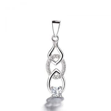 Pandantiv argint 925, JW1304, model elegant, placat cu rodiu