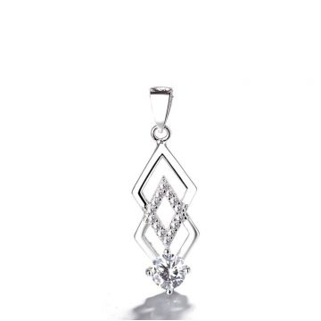 Pandantiv argint 925, JW1305, model elegant, placat cu rodiu