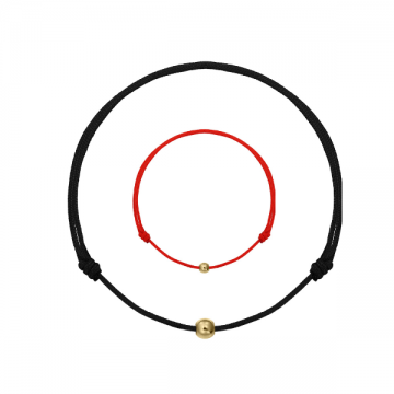 Set bratari cuplu aur 14K - biluta 2,5mm