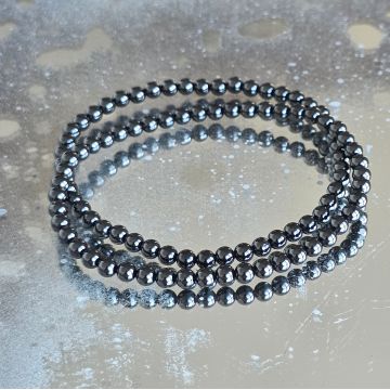 Bratara turmalina neagra sfere 4 mm