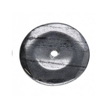 Pandantiv piatra pi donut hematit L
