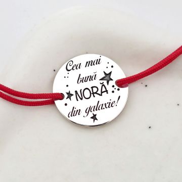 Bratara cea mai buna nora - Argint 925 - Snur reglabil