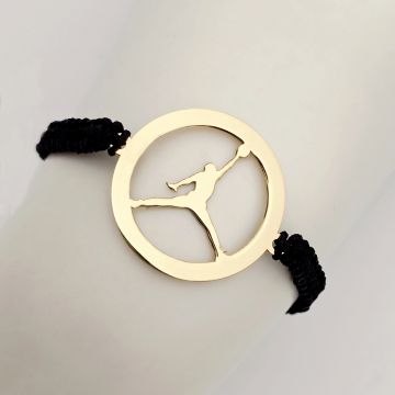 Bratara Sportiva - Model Jordan Decupat - Argint 925 placat cu Aur galben 18K