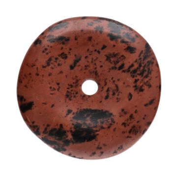 Pandantiv piatra pi obsidian mahon DONUT L