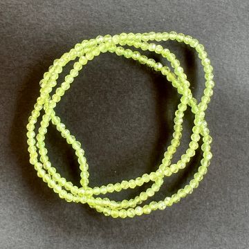 Bratara fateta peridot 3 mm