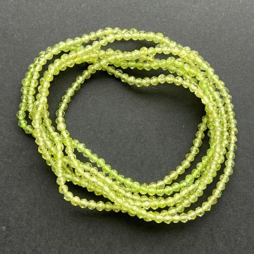 Bratara fatetata peridot 3 mm