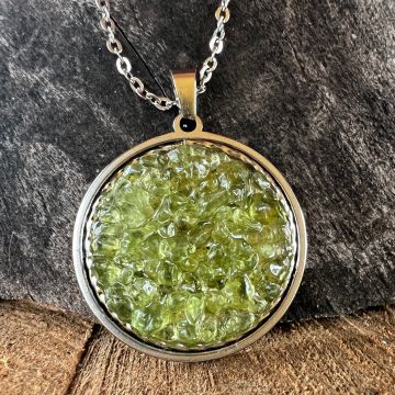Colier peridot Sun