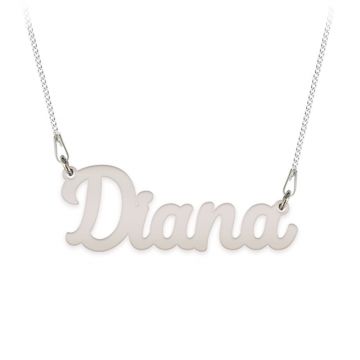 Ivona - Colier lant plat din argint 925 personalizat cu nume