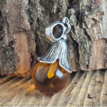 Pandantiv argint cu chihlimbar Amber27