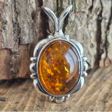 Pandantiv argint cu chihlimbar Amber40