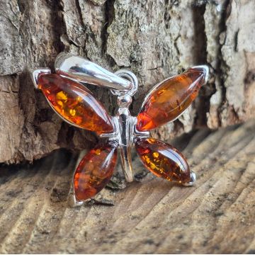 Pandantiv argint cu chihlimbar Amber43