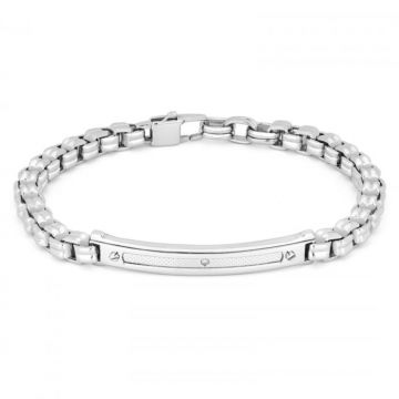 Bratara din Otel Inoxidabil cu Diamant de 0.015ct pentru Barbati