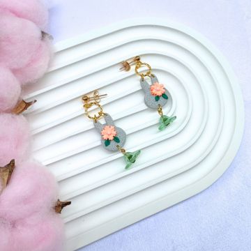 Cercei - Bunny Dangle - Gri