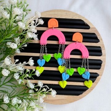 Cercei - Electric Hearts - Multicolor