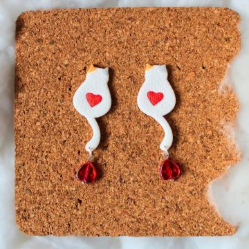 Cercei - Love Kitty - Alb