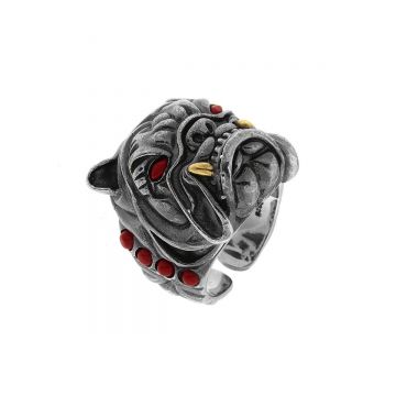 Inel din argint Bulldog