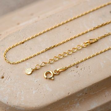 Lant FORZATINA Argint 925 Placat cu Aur 18K