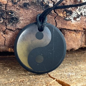 Pandantiv shungit Yin Yang
