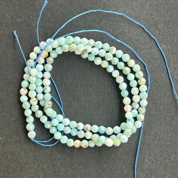 Sirag margele pietre semipretioase sfere fatetate LARIMAR