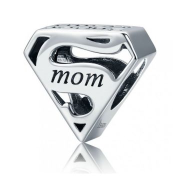Talisman din argint Super Mom