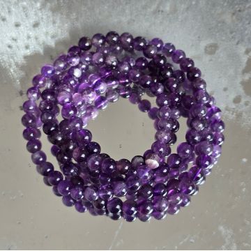 Brățară Ametist 6 mm – Energie și Eleganță
