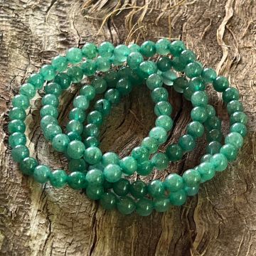 Bratara aventurin verde intens 6 mm