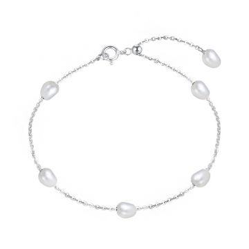 Bratara din argint 925 pentru dama, JW1549, model perle, placata cu rodiu